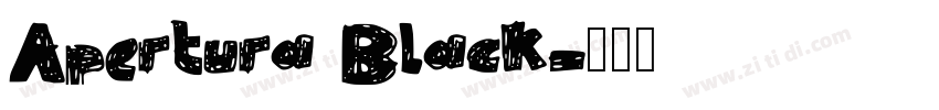 Apertura Black字体转换